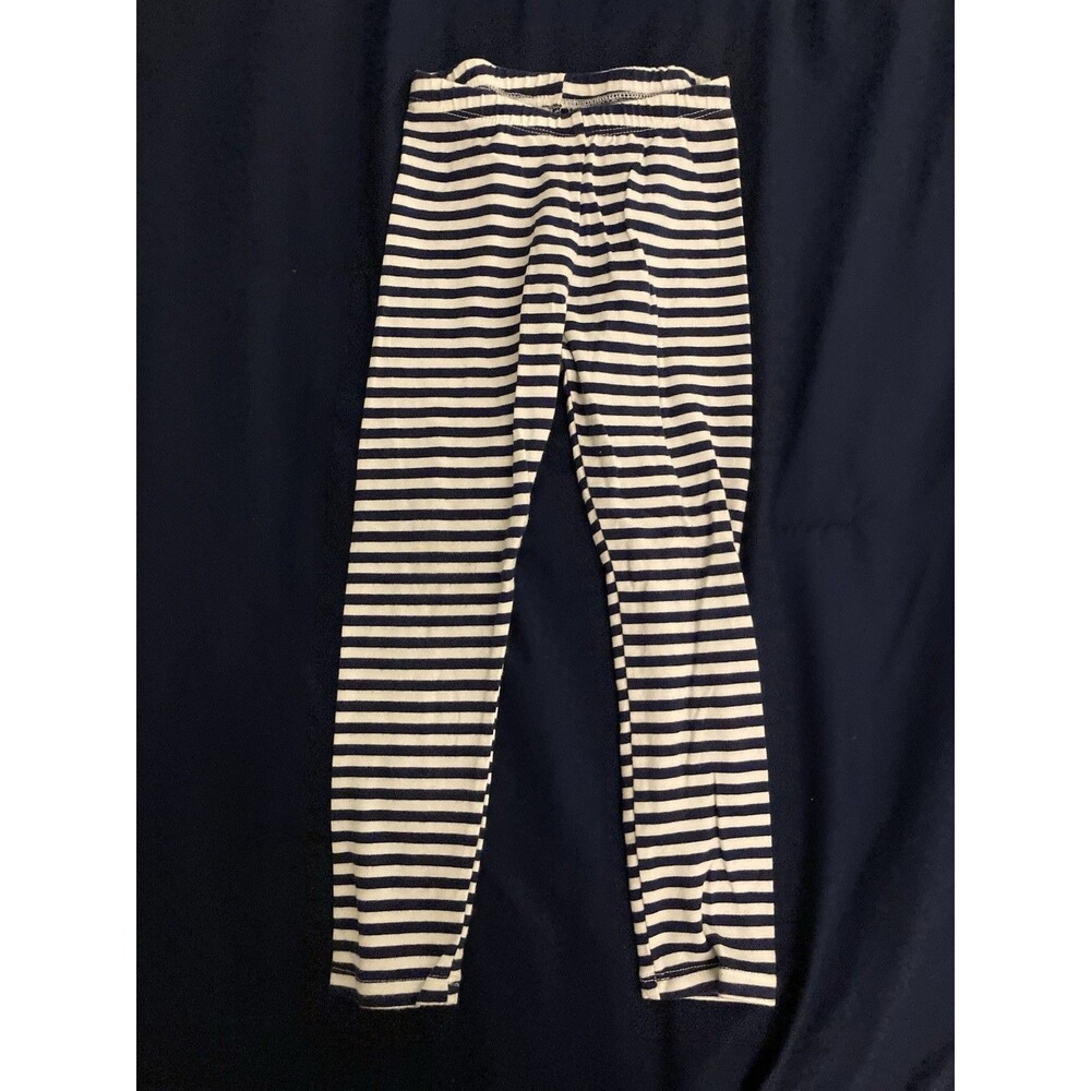 4T Cat & Jack girl clothes - 1 piece pants | black and white striped theme